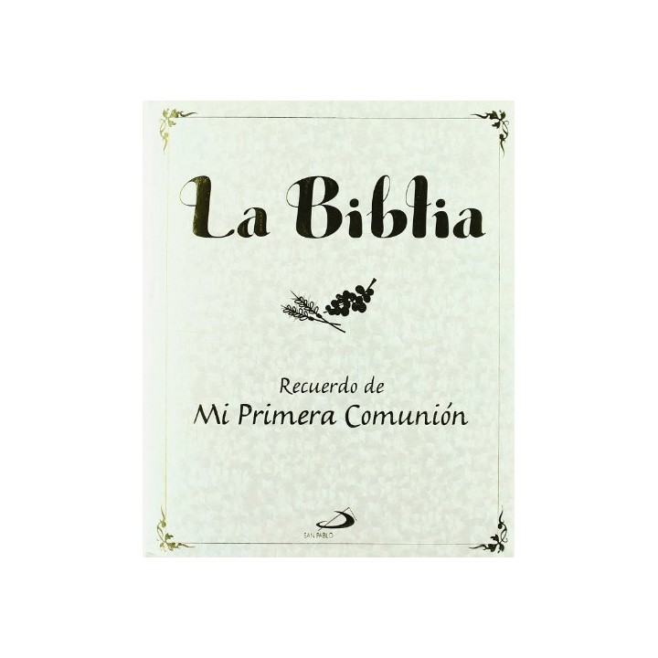 La Biblia Recuerdo De Mi Primera Comunión